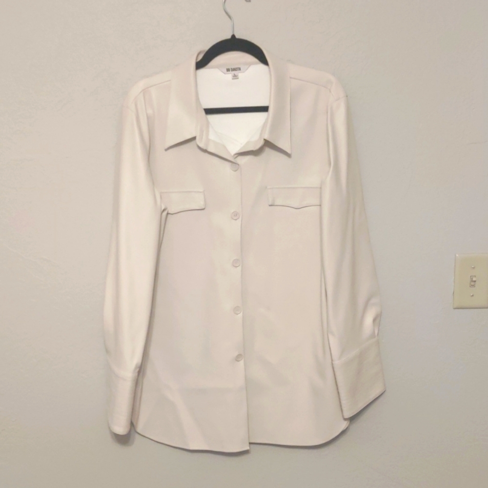 BB Dakota Faux Leather Shacket